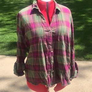 Maurices flannel button down shirt.